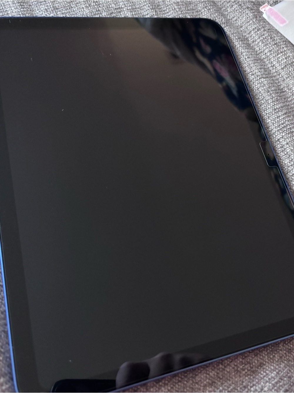 Apple Tablet Screen Protector with Blue Trim